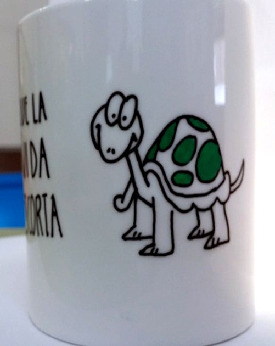 TAZA sonrie tortuga zoom Copiar